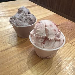 Black raspberry and strawberry Black raspberry and strawberry