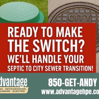 Advantage - Septic to Sewer Services - Heating & Air Conditioning/HVAC Near Me - Fort Walton Beach, Florida