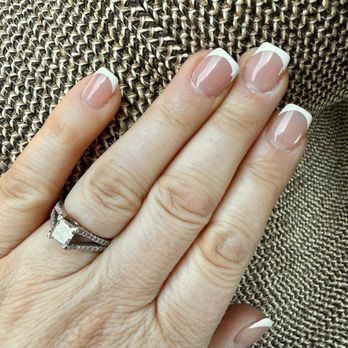 Martell Nails & Spa - Short French tips with builder gel. - Nail Salons Near Me - Jackson, California