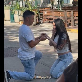 Bittercreek Alehouse - The proposal out front of the restaurant - Bars Near Me - Boise, Idaho