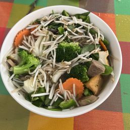 Tofu Pho with added meatballs Tofu Pho with added meatballs