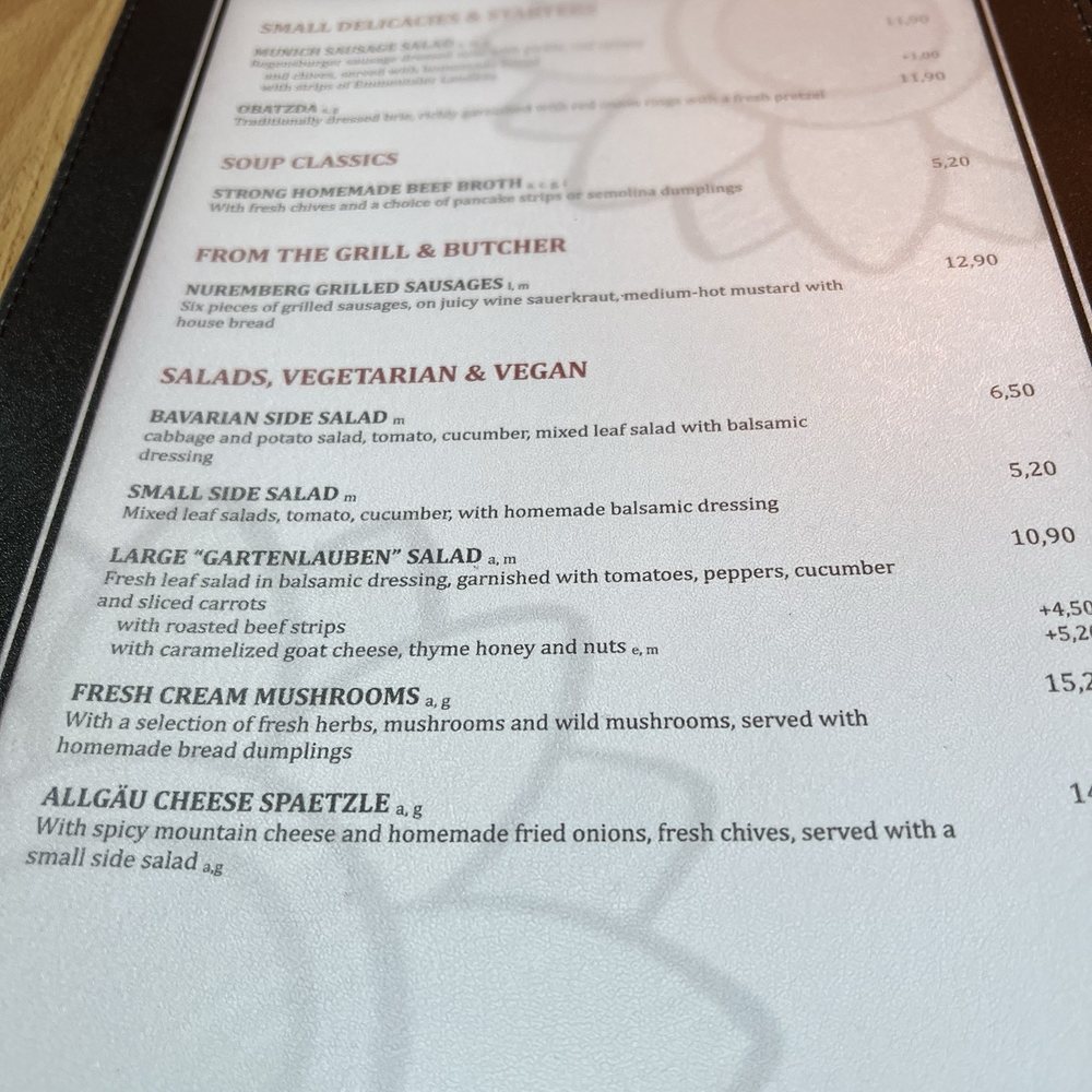 Echardinger Gartenlaube - Menu - Modern European Near Me - Munich, BY Echardinger Gartenlaube - Menu - Modern European Near Me - Munich, BY