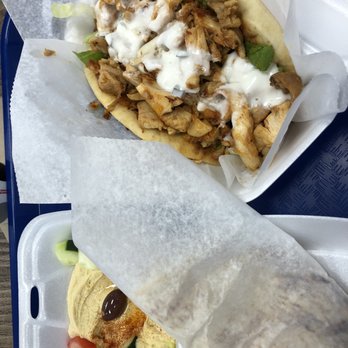 Gyro Grill - Chicken Shawarma wrap combo meal with hummus - Greek Near Me - Maricopa, Arizona
