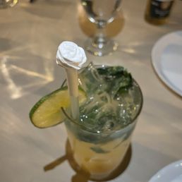 Delicious cocktail but it's all in the details - a cute rose straw wrapper! Delicious cocktail but it's all in the details - a cute rose straw wrapper!