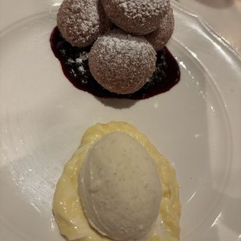 Osteria Mozza - Bomboloni with ice cream - Italian Near Me - Washington, DC, District of Columbia