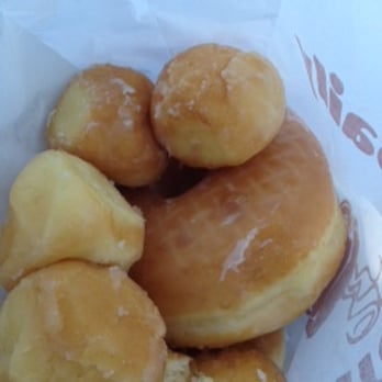Oceanside Donut - glazed donut, donut holes, and half eaten twistie :) - Donuts Near Me - Oceanside, California
