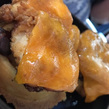 Big Pink - Fried Chicken and Waffle Benny (with no eggs) - Pizza Near Me - Miami Beach, Florida Big Pink - Fried Chicken and Waffle Benny (with no eggs) - Pizza Near Me - Miami Beach, Florida