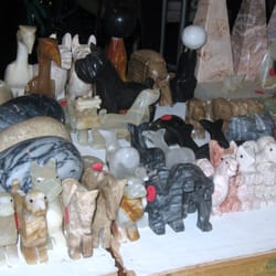 Green Acres Flea Market - Pretty Carved Stone Sculptures- Made in Mexico