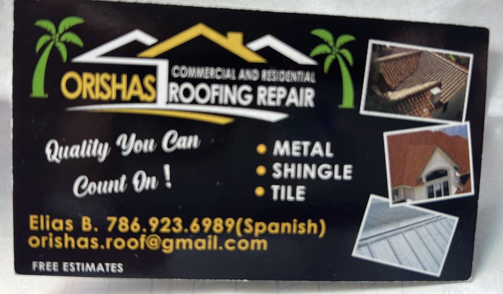 Slide of Orishas Roofing Repair
