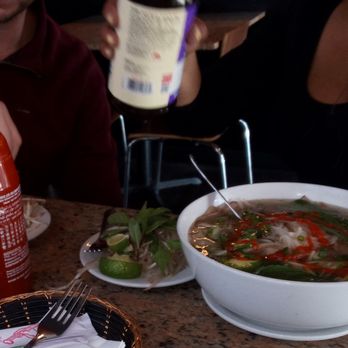 Pho Corner - Sriracha sauce on your soup???  How to ruin a perfectly good bowl of pho with one squeeze of a bottle.. - Vietnamese Near Me - North Las Vegas, Nevada