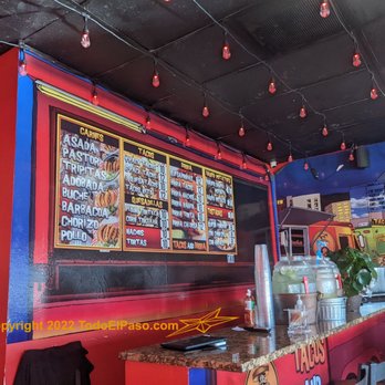 Taqueria Ay Cocula - a menu on the wall - Tacos Near Me - El Paso, Texas Taqueria Ay Cocula - a menu on the wall - Tacos Near Me - El Paso, Texas