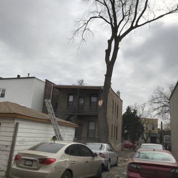 Jose's Tree Service - All done and started the cleanup of debris that fell onto garage. - Tree Services Near Me Jose's Tree Service - All done and started the cleanup of debris that fell onto garage. - Tree Services Near Me