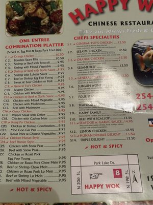 Menu photo 2 Happy Wok Waco, TX Menu photo 2 Happy Wok Waco, TX