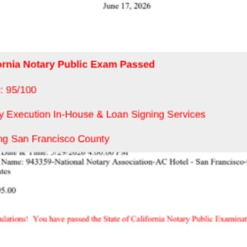 Notary Permit Processing - Notary confidentially passing CA Commissionary with 95% accuracy rate. - Notaries Near Me - San Francisco, California Notary Permit Processing - Notary confidentially passing CA Commissionary with 95% accuracy rate. - Notaries Near Me - San Francisco, California
