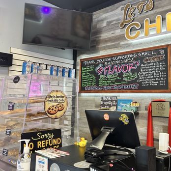 Little Cheesecake company - Cookie cabinet and list of flavors - Desserts Near Me - Brandon, Florida Little Cheesecake company - Cookie cabinet and list of flavors - Desserts Near Me - Brandon, Florida
