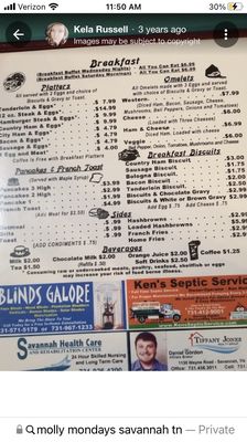 Menu photo 3 Mollie Monday's Savannah, TN