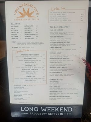Menu photo 3 Long Weekend Houston, TX