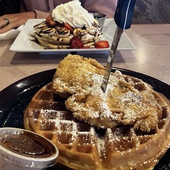 Donald's Pancake House - Banana split pancakes and chicken and waffle - Breakfast & Brunch Near Me - Myrtle Beach, South Carolina Donald's Pancake House - Banana split pancakes and chicken and waffle - Breakfast & Brunch Near Me - Myrtle Beach, South Carolina