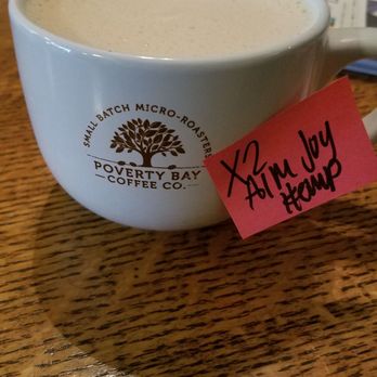 Poverty Bay Coffee - Almond Joy lattte with Hemp milk - Coffee & Tea Near Me - Federal Way, Washington Poverty Bay Coffee - Almond Joy lattte with Hemp milk - Coffee & Tea Near Me - Federal Way, Washington