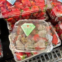 Walmart Supercenter - Molded strawberries being sold