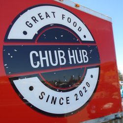 Chub Hub - Logo on the outside of the trailer.