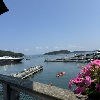 Stewman's Lobster Pound - View from upstairs outdoor patio - Seafood Near Me - Bar Harbor, Maine Stewman's Lobster Pound - View from upstairs outdoor patio - Seafood Near Me - Bar Harbor, Maine