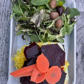 South Hill Cider - Open Faced Beet Sandwich - Cideries Near Me - Ithaca, New York