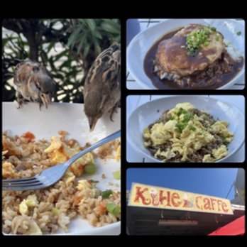 Kihei Caffe - Absolutely delicious. Turned my back for a second and 2 birds decided to help themselves...keep an eye on your plate! Haha! - Hawaiian Near Me - Kihei, Hawaii Kihei Caffe - Absolutely delicious. Turned my back for a second and 2 birds decided to help themselves...keep an eye on your plate! Haha! - Hawaiian Near Me - Kihei, Hawaii