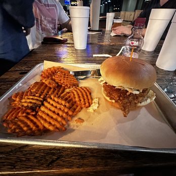 The Cookshack - Chicken Sandwich + Sweet Potato Fries - Chicken Shop Near Me - Houston, Texas The Cookshack - Chicken Sandwich + Sweet Potato Fries - Chicken Shop Near Me - Houston, Texas