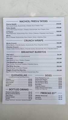 Menu photo 6 Crest Taco San Diego, CA