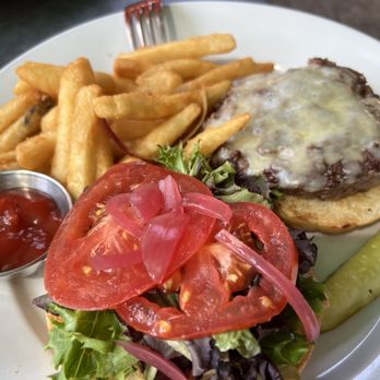Hungry Goat Scratch Kitchen & Wine Bar - Regular burger with fries - Wine Bars Near Me - Morrison, Colorado Hungry Goat Scratch Kitchen & Wine Bar - Regular burger with fries - Wine Bars Near Me - Morrison, Colorado