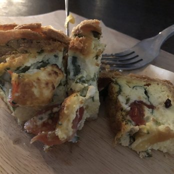 Tout Suite - Tomato, spinach, and cheese quiche - Cafes Near Me - Houston, Texas Tout Suite - Tomato, spinach, and cheese quiche - Cafes Near Me - Houston, Texas