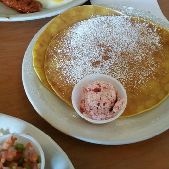 Millbrae Pancake House - Swedish Pancakes...my favorite!! I LOVE the lingonberry butter, this stuff is addictive. - American Near Me - Millbrae, California