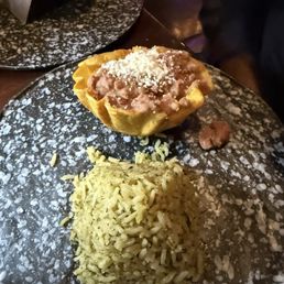 Side of beans and rice