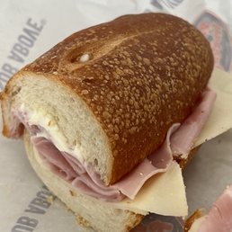 Ham and provolone on white bread