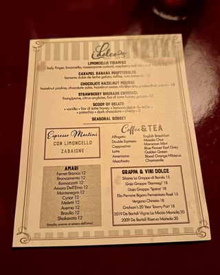 Menu photo 1 Capri Boston, MA
