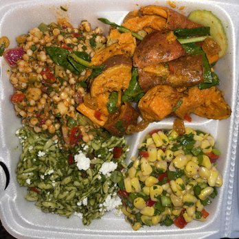 Sassool - Pearled Couscous, Sweet Potato Salad, Pasta Orzo and Corn Salad - Lebanese Near Me - Raleigh, North Carolina