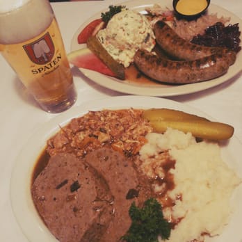 DJ's Bistro - Bavarian Meat Loaf & Bratwurst Dinner Entrees - German Near Me - Concord, California DJ's Bistro - Bavarian Meat Loaf & Bratwurst Dinner Entrees - German Near Me - Concord, California