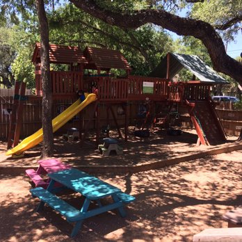 Blanco BBQ - Outdoor playground with plenty of seating for parents! - Barbeque Near Me - San Antonio, Texas