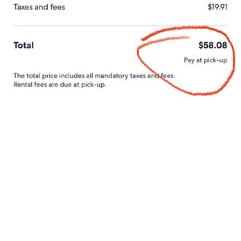 Hertz - Amount we were supposed to be charged according to reservation. - Car Rental Near Me - Los Angeles, California
