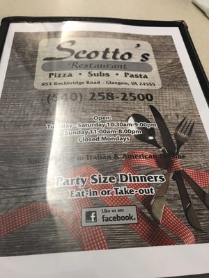 Menu photo 5 Scottos Pizza Glasgow, VA Menu photo 5 Scottos Pizza Glasgow, VA