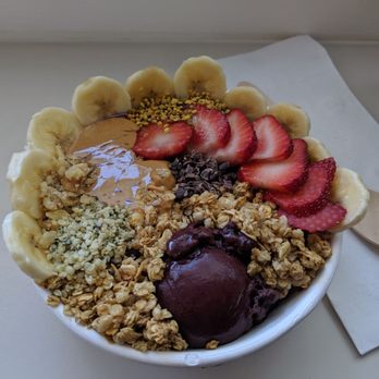 Adapt Kitchen and Juice Bar - Nutty acai smoothie bowl, best I've ever had! - Juice Bars & Smoothies Near Me - Wrightsville Beach, North Carolina