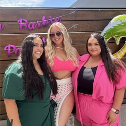 Paige And Salon - Left - Angelica - Owner, Master Stylist and Make up Artist // Middle - Me // Right - Dionna - Makeup Artist and Hair Stylist