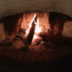 Levissi Garden - Nice fire burning to keep customers warm and comfortable on chilly nights.