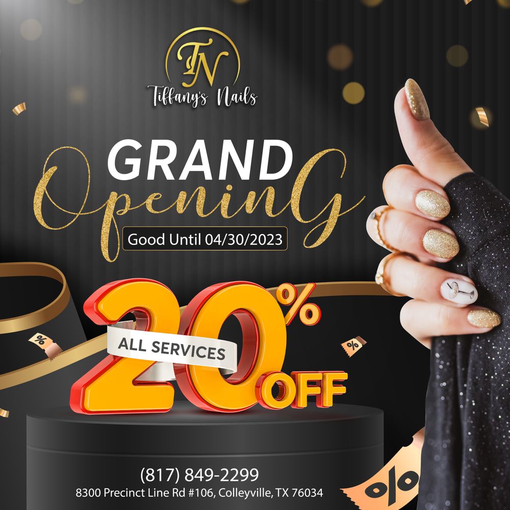 TIFFANY’S NAILS Updated June 2024 33 Photos 8300 Precinct Line Rd, Colleyville, Texas