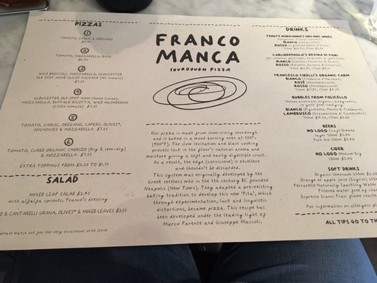 Menu photo 5 Franco Manca London, XGL Menu photo 5 Franco Manca London, XGL