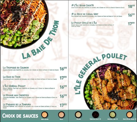 Menu photo 2 Poke Island Montreal, QC