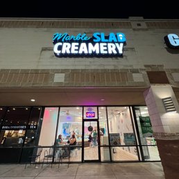 Exterior outside entrance of Marble Slab Creamery - NEW SIGN! - Watauga, Texas Exterior outside entrance of Marble Slab Creamery - NEW SIGN! - Watauga, Texas