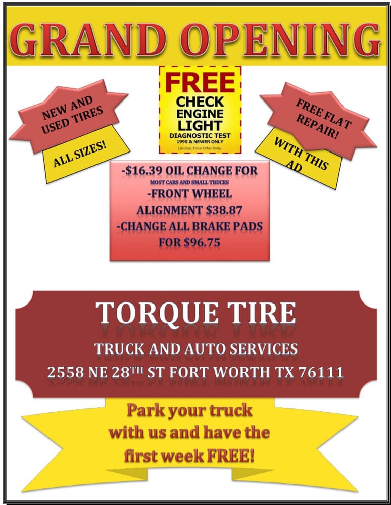 Torque Tire, Fort Worth Roadtrippers