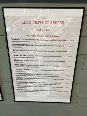 Menu photo 2 Let's Crave It Crepes Arroyo Grande, CA Menu photo 2 Let's Crave It Crepes Arroyo Grande, CA